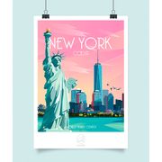 Affiche ville New-York 42x59.4cm