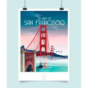 Affiche ville San Francisco 42x59.4cm