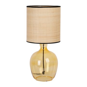 Lampe XL en verre h50.5cm ambre 