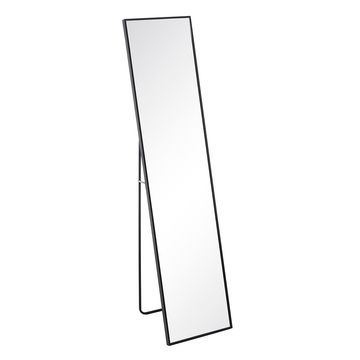 Miroir noir aluminium-cristal décoration 35x2.50x151cm