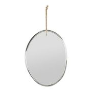 Miroir ovale 30x40cm en jute - padma