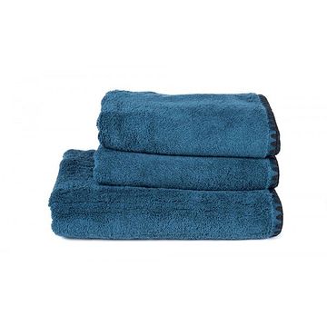 Serviette de bain en coton bleu crepuscule 70x130cm - Issey
