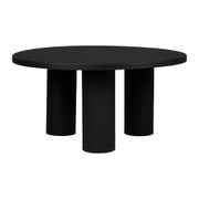 Table basse ronde 3 pieds en fer noir d70xh35cm - Organic