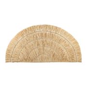 Tête de lit demi-cercle en feuille de palmier 160x80cm - flora gipsy