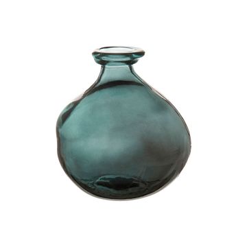 Vase gali emeraude d16xh18cm verre recyclé