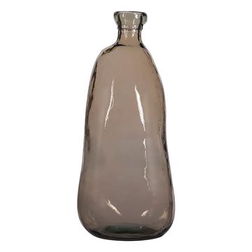 Vase en verre recyclé sablé sable d34xh73cm - Simplicity