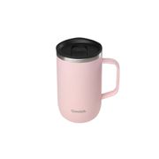 Mug tisanière isotherme en inox rose pastel avec filtre 470ml