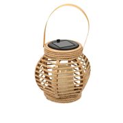 Lanterne solaire effet bougie naturel h15cm
