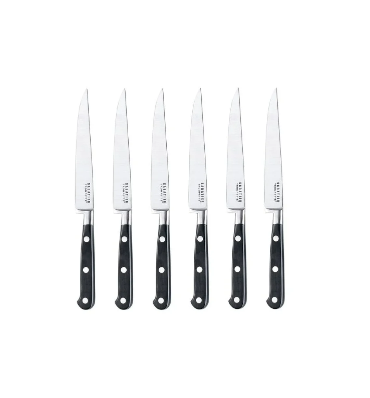 BASS Kit Couteaux en acier inoxydable 6 Pièces