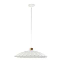 Suspension en fer blanc et doré d40x10cm - Champart