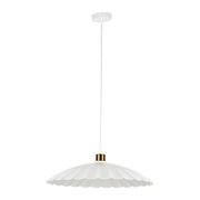 Suspension en fer blanc et doré d40x10cm - Champart