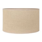 Abat jour en coton et lin beige h24cm - Ter-Bohem