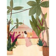 Affiche femme balcon 30x40cm