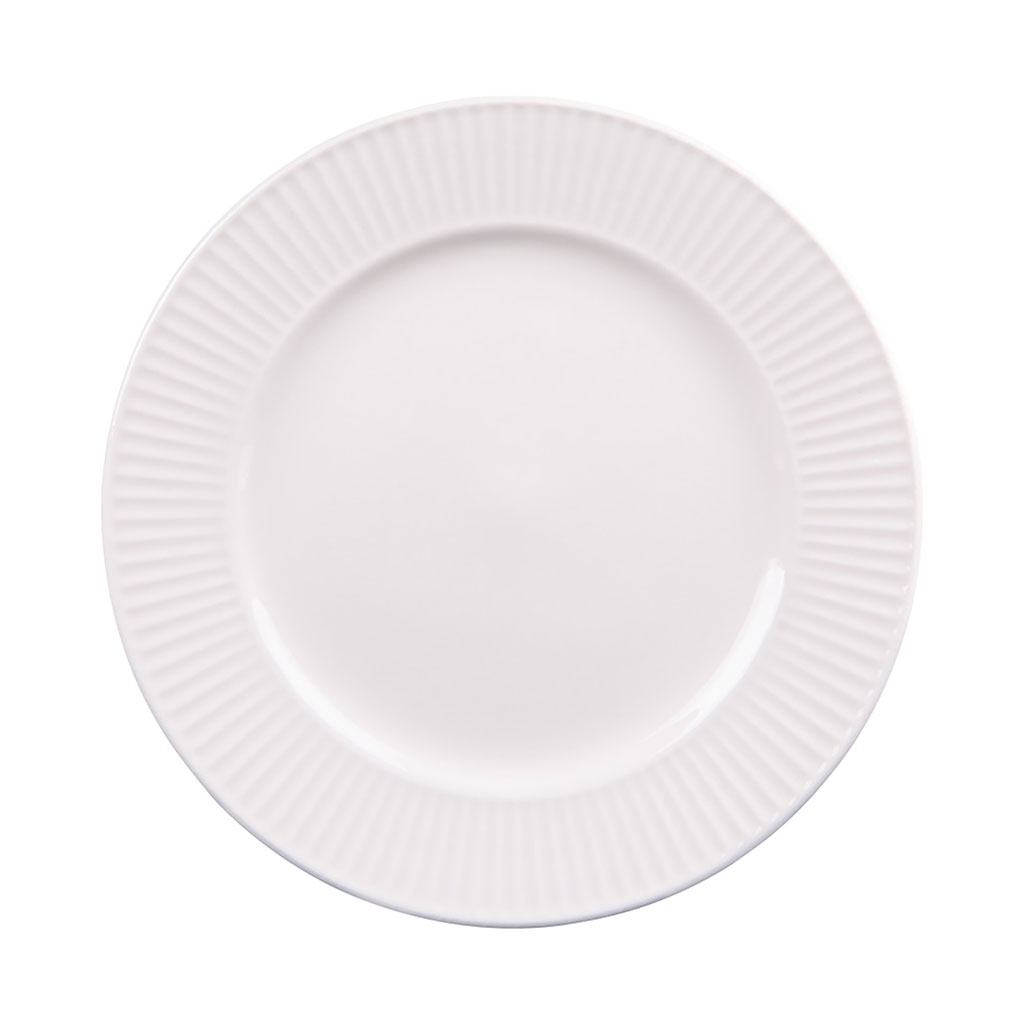 Assiette à dessert en porcelaine blanc d20cm - Lina