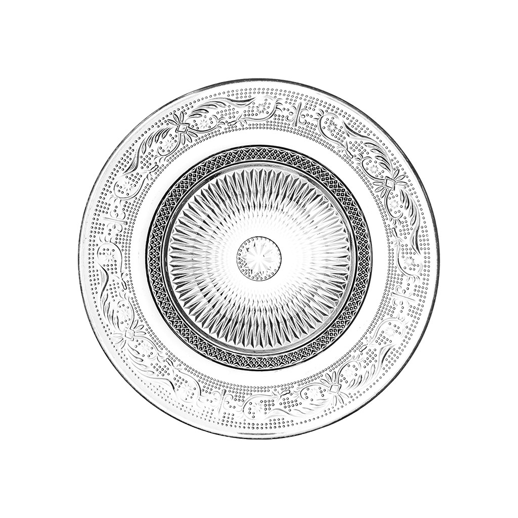 Assiette à dessert en verre d17.5cm - classica 