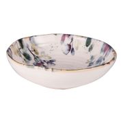 Assiette calotte en faïence blanc d19cm - Garden