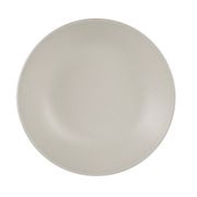 Assiette calotte en grès blanc d25cm - Vesuvio