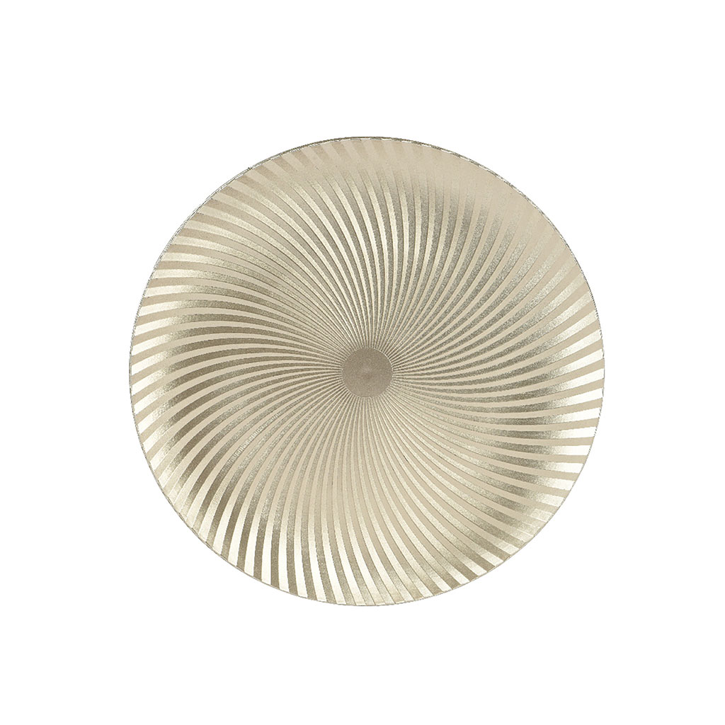 Assiette décorative champagne d33cm