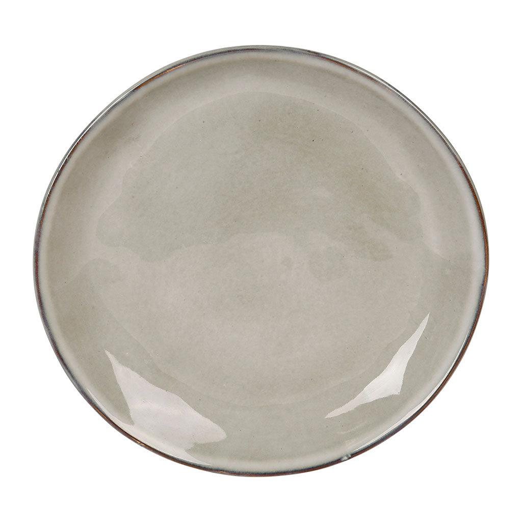 Assiette dessert en grès vert d20 cm  - Nori