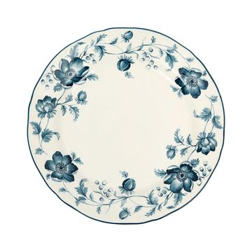 Assiette plate en faïence bleu d26cm - Margaux