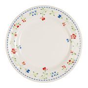 Assiette plate en faïence fleurs multicolores d27cm - Marinette