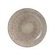 Assiette plate en grès brun d27cm - Akaris