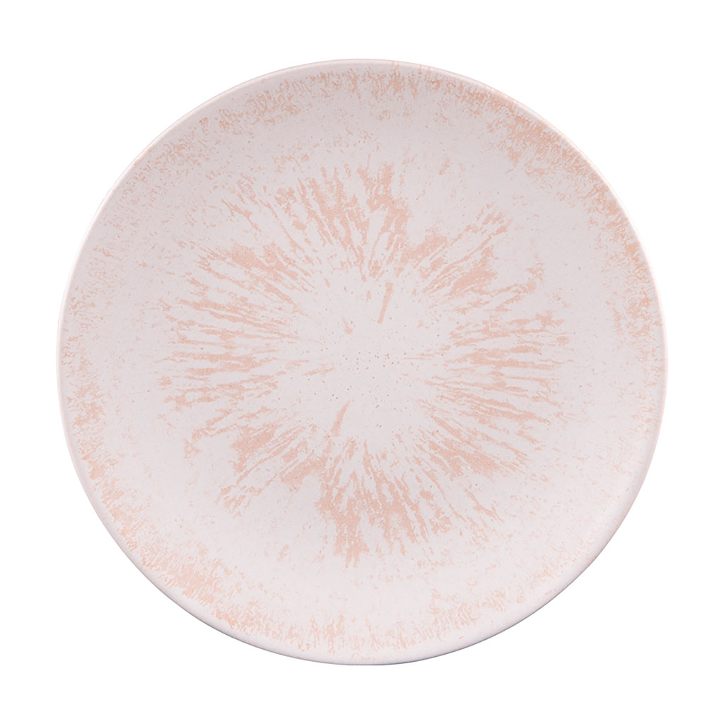 Assiette plate en grès crème d27cm - Onyx