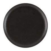 Assiette plate en grès noir d27cm - Ingrid 
