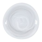 Assiette plate en verre blanc d26cm - arales