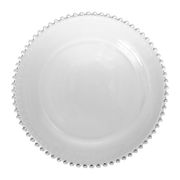 Assiette plate en verre d26cm - perloa 