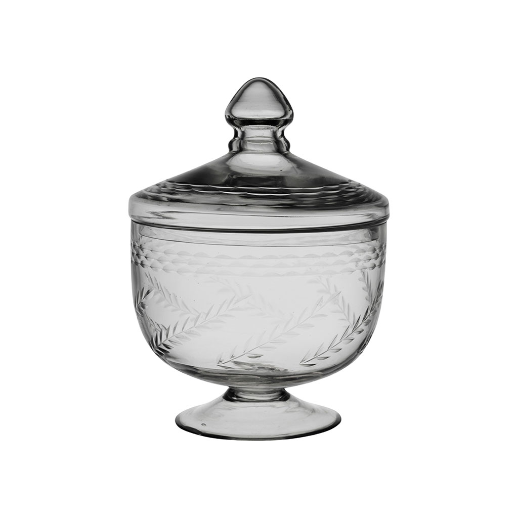 Bocal avec couvercle en verre d15cm - Genets
