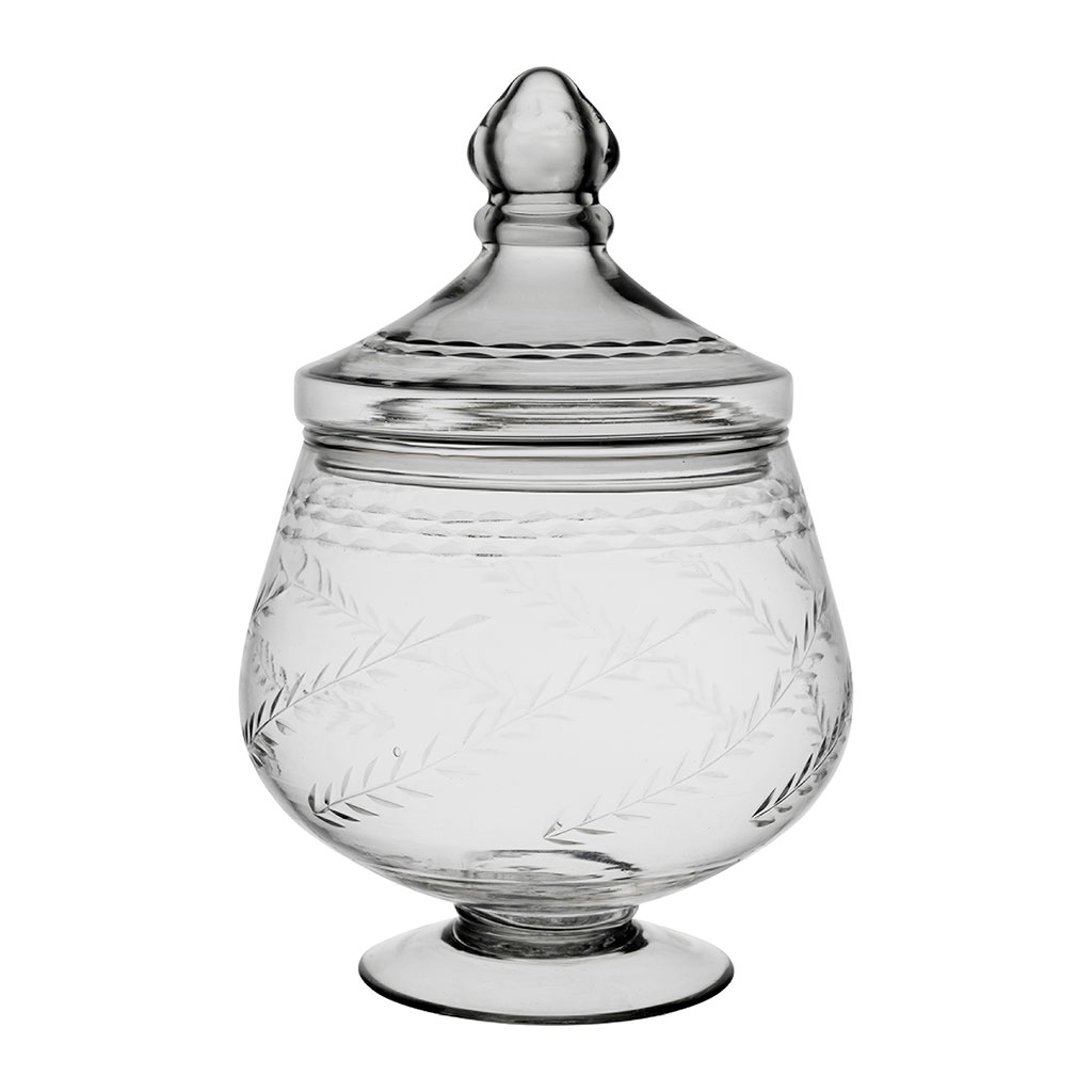 Bocal avec couvercle en verre d16cm - Genets