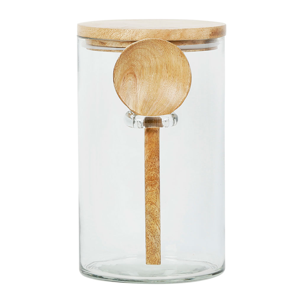 Bocal avec cuillere et couvercle de chez gaston naturel 1.8l | Fabrique