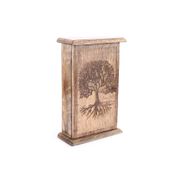 Boite à cles arbre de vie en bois naturel 18x7.5xh28cm