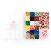 Boite de 16 couleurs nature de perles heishi 6 mm et accessoires