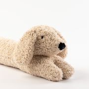 Boudin de porte chien en tissu beige L90cm