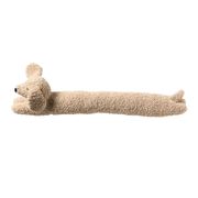 Boudin de porte chien en tissu beige L90cm