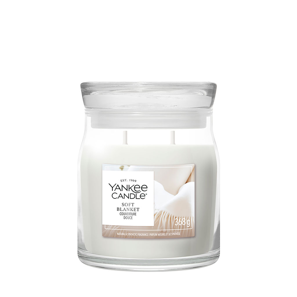 Bougie jarre parfumée Couverture douce 65h