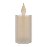 Bougie led ambre h20.5cm - Etoile