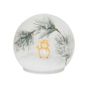 Boule à neige LED bonhomme de neige d12cm