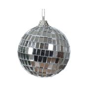 Boule de Noël Disco en mousse argent d6cm