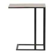 Bout de canape en aluminium et fer doré et noir - Felia