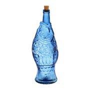 Bouteille poisson bleu 1.1l en verre recyclé