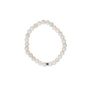 Bracelet pierre de lune perles rondes 6mm