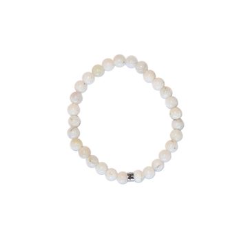 Bracelet pierre de lune perles rondes 6mm
