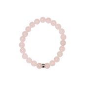 Bracelet quartz rose perles rondes 8mm