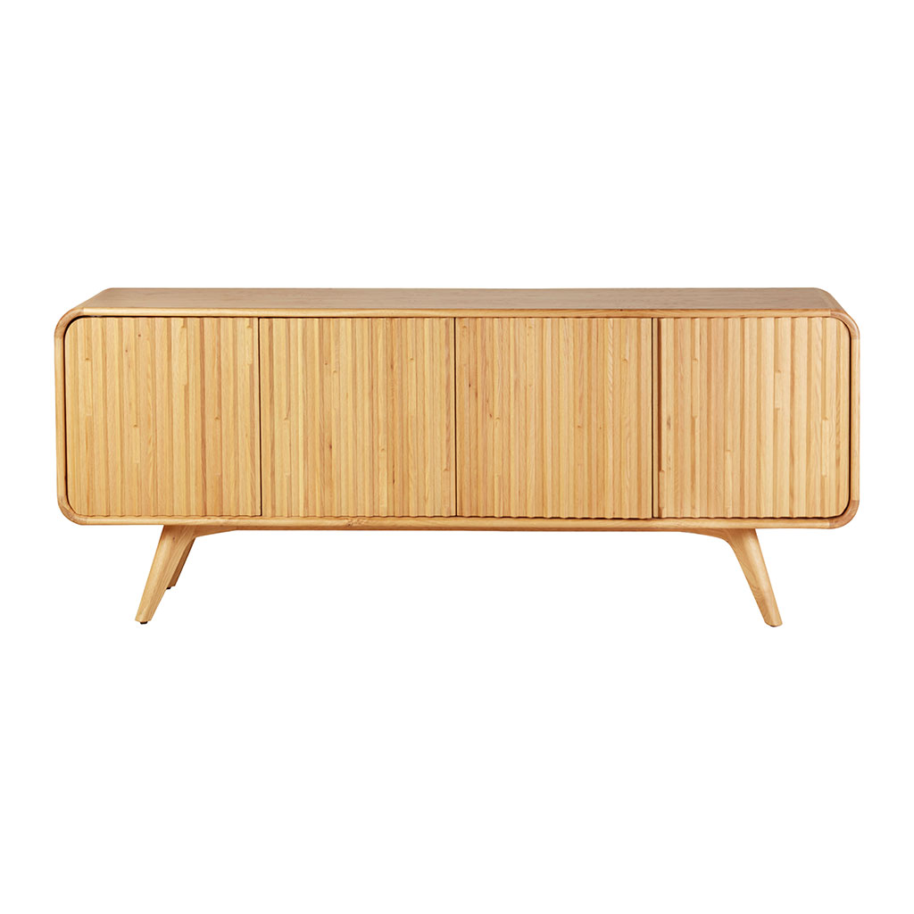 Buffet 4 portes en chene naturel l200cm - Sublime