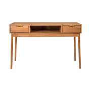 Bureau 2 tiroirs 1 niche en bois - Tiphaine