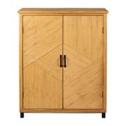 Cabinet 2 portes en bambou et sapin 80x40xh99.5cm - Saori