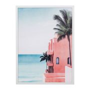 Cadre déco maison au bord de mer 53x73cm